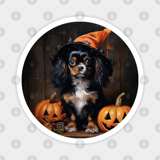 English Toy Spaniel Halloween Magnet by NatashaCuteShop